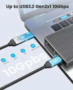 ORICO Dual M.2 NVMe SSD Enclosure, USB C to M2 Adapter - Image 2