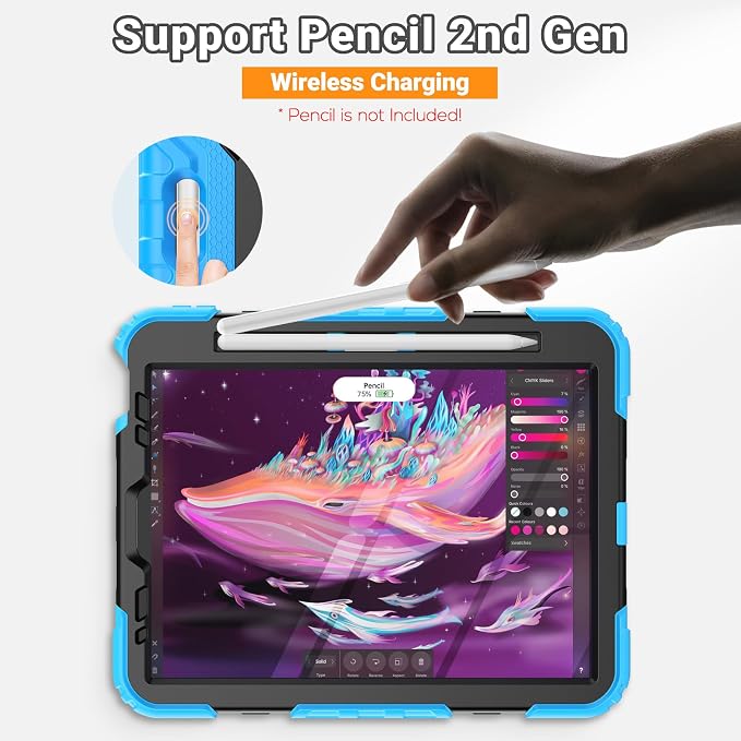 SEYMAC for iPad Air 5th/ 4th Generation Case 10.9", Full-Body Shockproof - Image 8