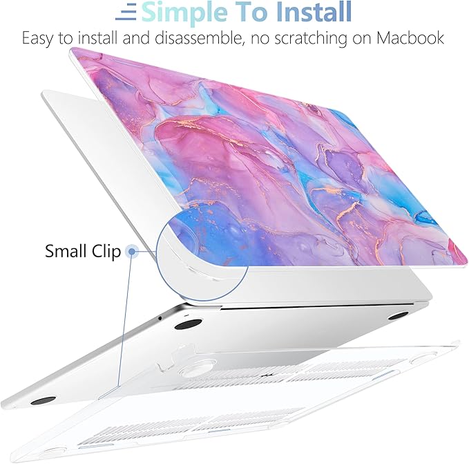 MEEgoodo Case for MacBook Air M4/M3/M2 13.6 inch 2025 2024 2022, Fit Model - Image 5