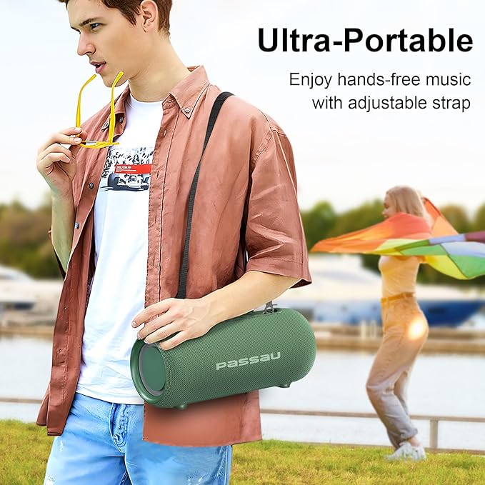 Passau Portable Bluetooth Speakers 40W Peak Loud Stereo Sound, Passive - Image 4
