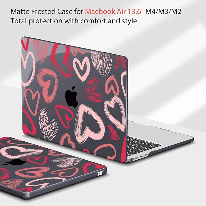 Teryeefi for MacBook Air M4 M3 M2 13 inch Case 2025 2024-2022 Release Fits - Image 4