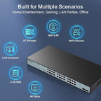 SODOLA 24 Port 2.5Gb Umanaged Switch, 24X2.5G Base-T Ports, 2X10G SFP, 160Gbps - Image 5