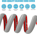 Floor Cord Cover Cavity 0.8"x0.37" Self Adhesive Cord Hider, 3.3FT Low Profile - Image 3