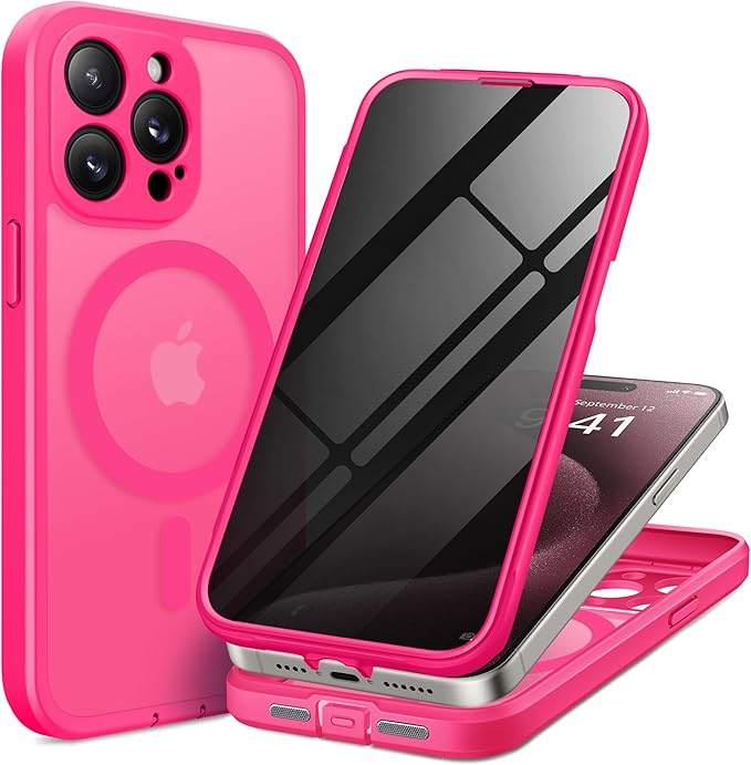 Magnetic for iPhone 15 Pro Case, Compatible by TIESZEN