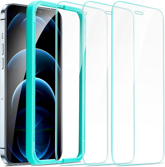 ESR 3 Pack for iPhone 12 Pro Max Screen Protector, 9H Hardness Tempered Glass by ESR