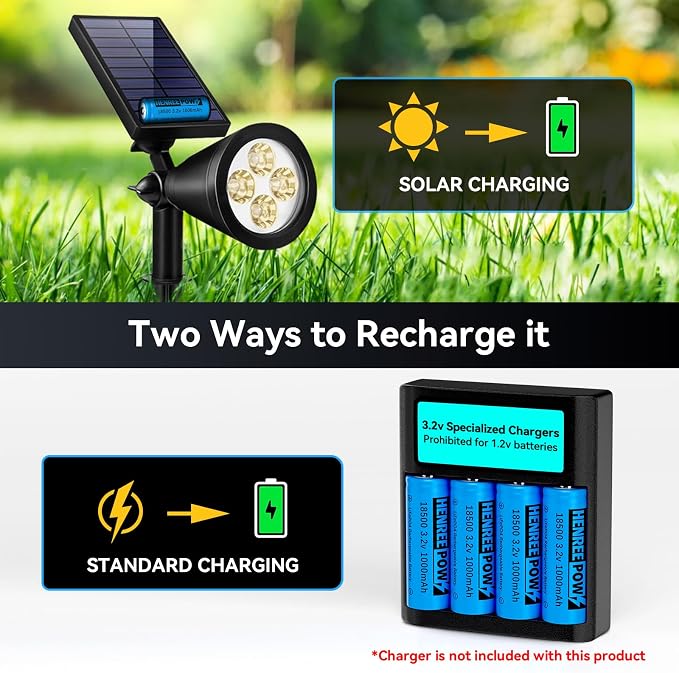 Henreepow 18500 3.2v LiFePo4 Rechargeable Battery, 3.2v LiFePo4 Rechargeable - Image 7
