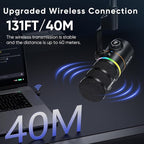 EJoy D10 PRO Combo Dual-Channel Wireless USB Gaming Microphone – RGB Dynamic Mic - Image 8