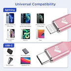 USB C to Lightning Cable 1FT 2Pack, Power Delivery iPhone Cables Type C iPhone - Image 5