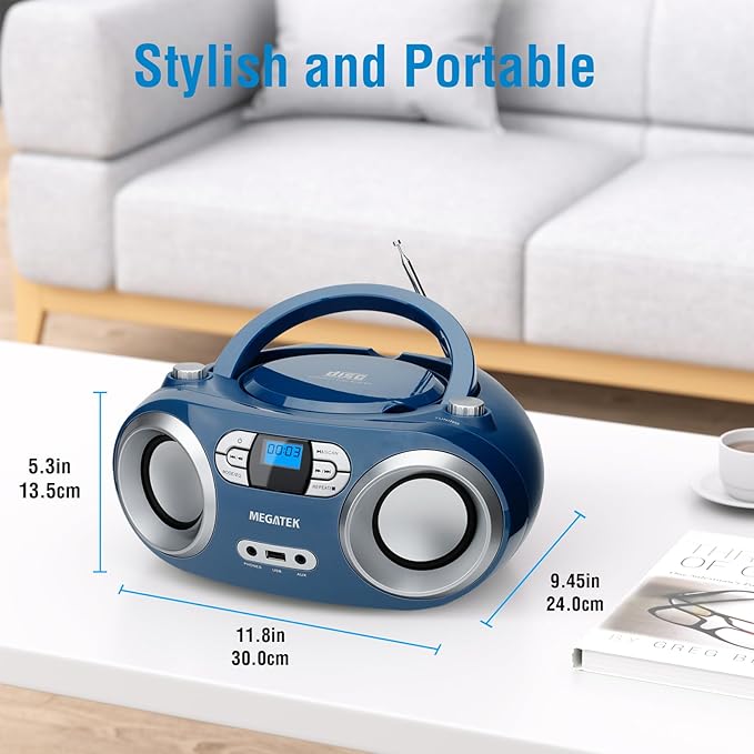MEGATEK Portable CD Player Boombox - Image 5