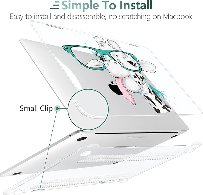 MEEgoodo Case for MacBook Pro 13 inch 2022 2021 2020 New A2338 M2/M1 A2251 A2289 - Image 4