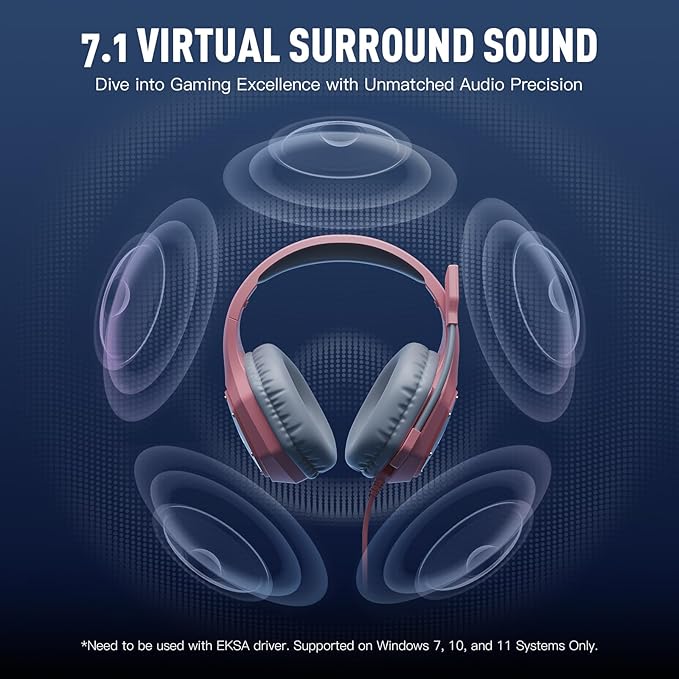 EKSA E1000 V2 Gaming Headset, PC Headset - Image 2