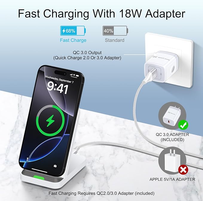 Wireless Charger Stand Fast Charging - Image 2