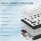 Redragon K728 PRO SE 80% 87 Keys Wireless Gasket RGB Gaming Keyboard, 3-Mode - Image 3