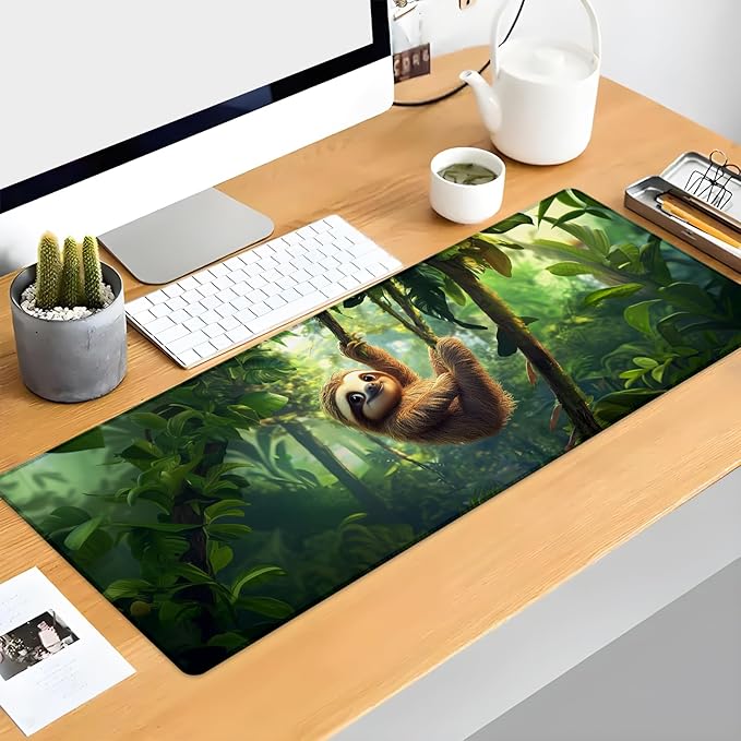 Sloth Gaming Mouse Pad Extended Desk Computer Keyboard Laptop Mouse Pads - Image 2