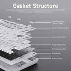 Ajazz AK820 75% Wired Gasket Mechanical Gaming Keyboard - Image 4
