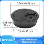 Desk Grommet 2", Desk Cord Hole Cover, Cable Grommet Metal Zinc Alloy Materilal - Image 8