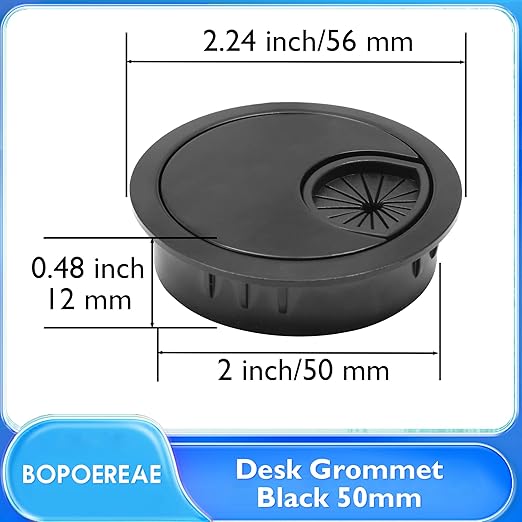 Desk Grommet 2", Desk Cord Hole Cover, Cable Grommet Metal Zinc Alloy Materilal - Image 8