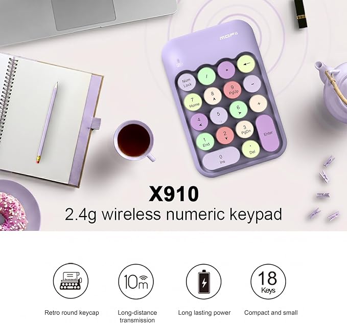 Lomiluskr Cute Wireless Number Keypad - Image 2