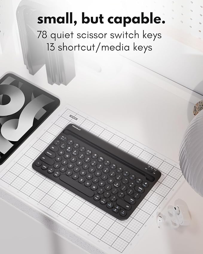 Macally Bluetooth Keyboard for Tablet | Wireless Keyboard for iPad mini/Air/Mini - Image 5