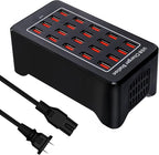 20-Port Desktop USB Charging Station - 100W Multi-Function Smart Charger by Wyssay