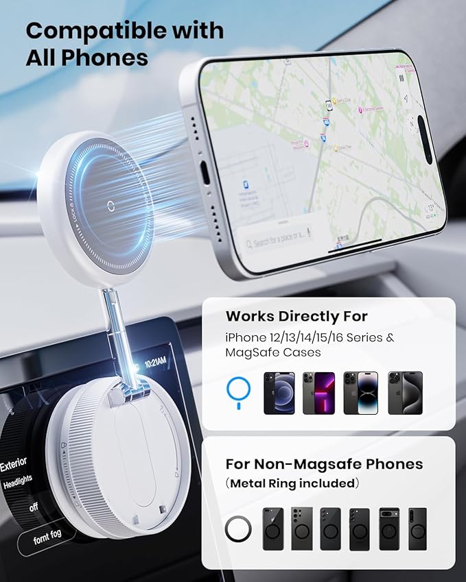 Upgraded 360° Vacuum Magnetic Car Phone Holder - Image 6