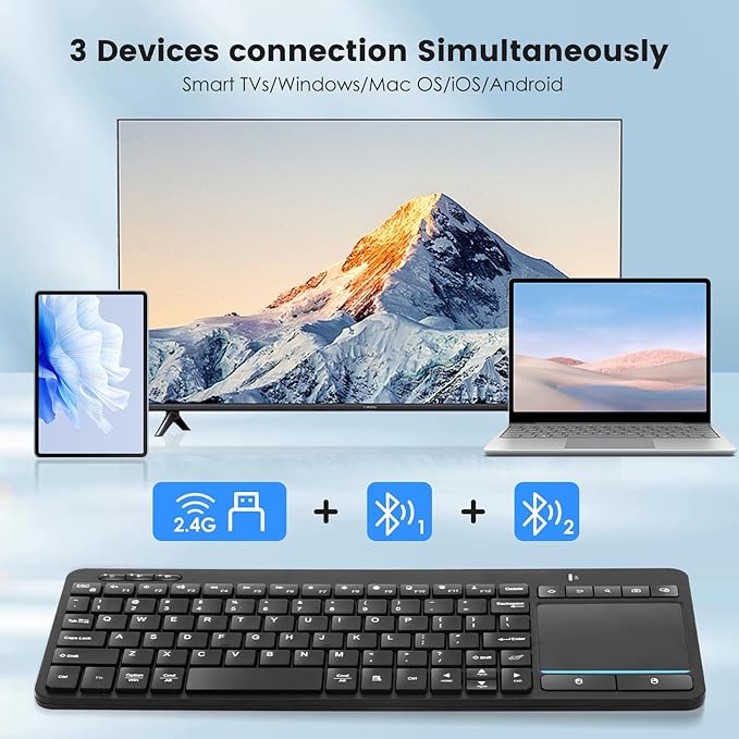 Multi-Device Wireless Bluetooth Keyboard - Image 4