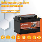 LiFePO4 Lithium Start-Stop Car Battery - 12V 60Ah - Image 3