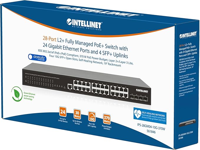 Intellinet 28-Port L2+ Fully Managed PoE+ Switch - - Image 4