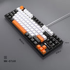 MageGee 75% Mechanical Gaming Keyboard, LED White Backlit, 87 Keys Compact TKL - Image 7