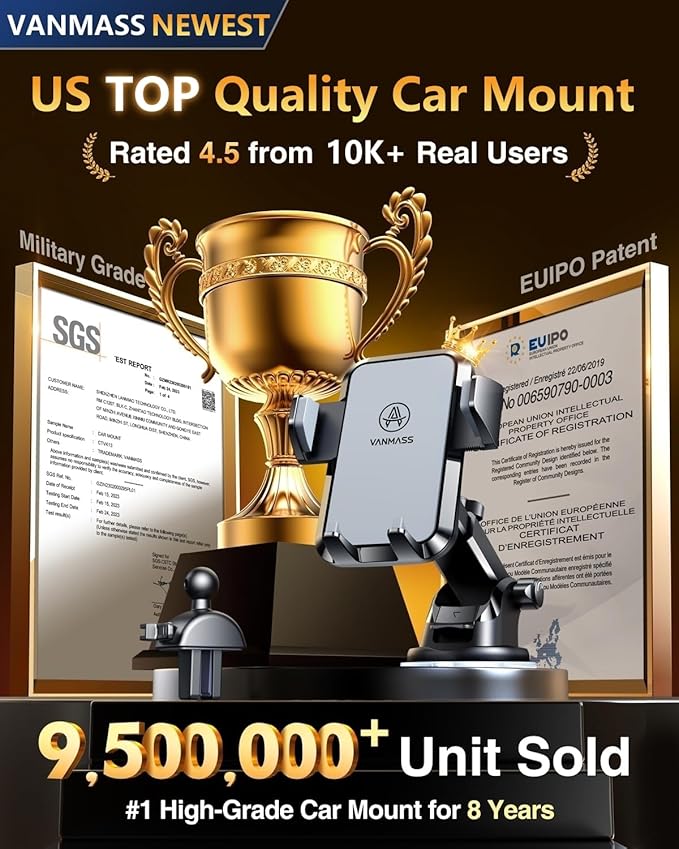 【2025 MAX Stable & Durable】Car Phone Holder VANMASS【Ultimate Military-Grade - Image 6