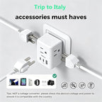 2 Pack Italy Travel Plug Adapter, Type L Power Adapter - Image 4