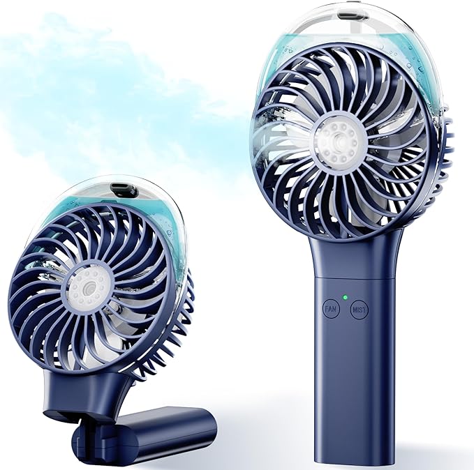 PANERGY Handheld Misting Fan – Rechargeable Battery Operated, Handheld Personal by PANERGY