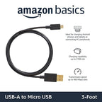 Amazon Basics 5-Pack USB-A to Micro USB Charging Cable, 480Mbps Transfer Speed - Image 2
