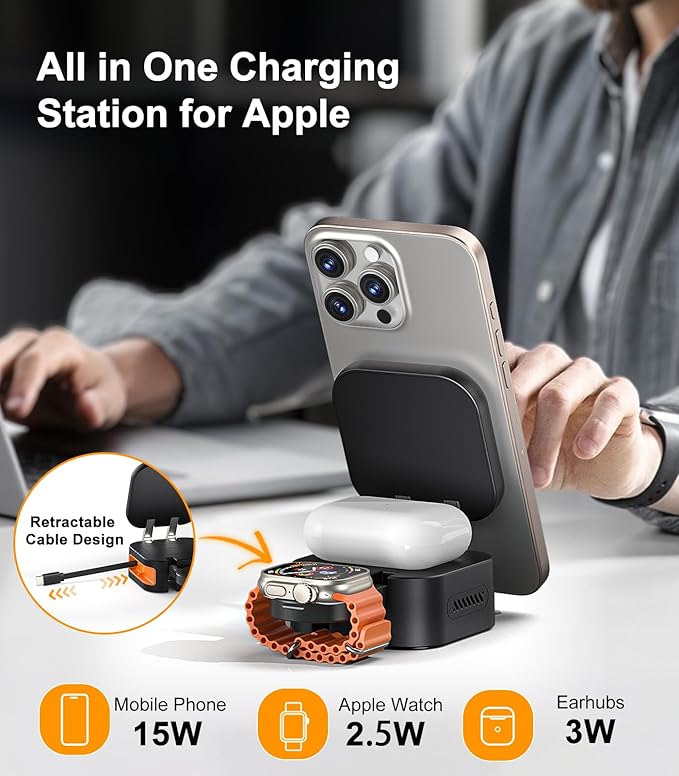 Retractable 3 in 1 Charging Station - Image 7