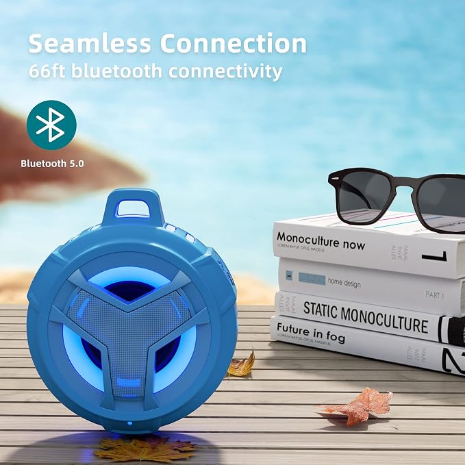 EBODA Shower Bluetooth Waterproof Speaker, IPX7 Floating Portable Wireless - Image 3