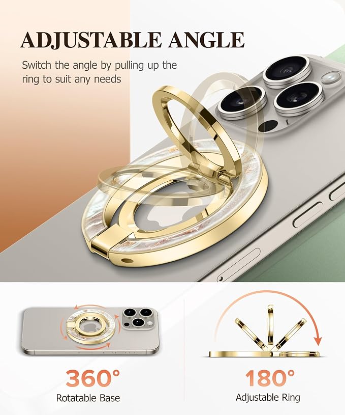 GVIEWIN Magnetic Phone Ring Holder, Compatible - Image 3