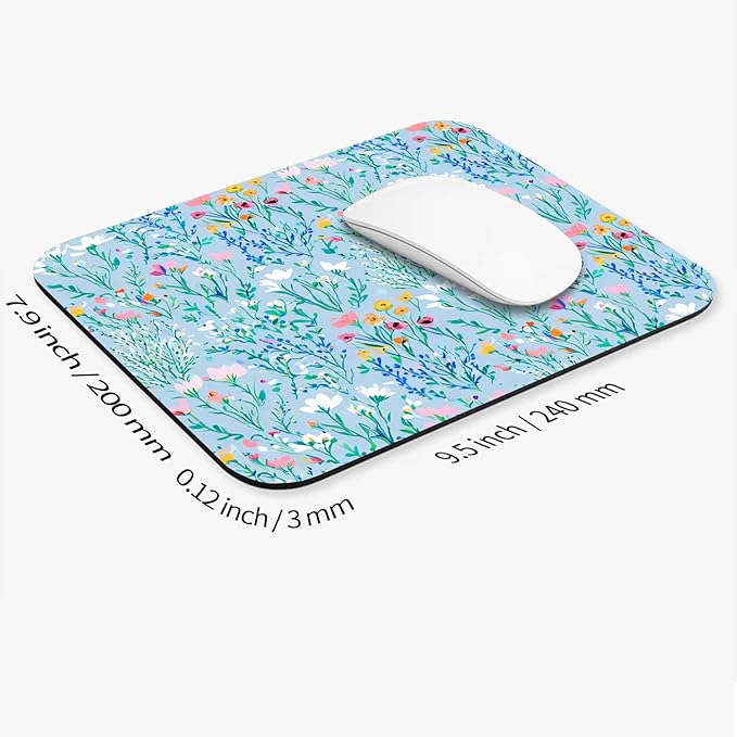 Square Mouse Pad Plants, Personalized Premium-Textured Custom Mouse Mat Design - Image 2