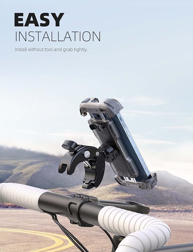 Lamicall Motorcycle Phone Mount, Bike Phone Holder - Image 4