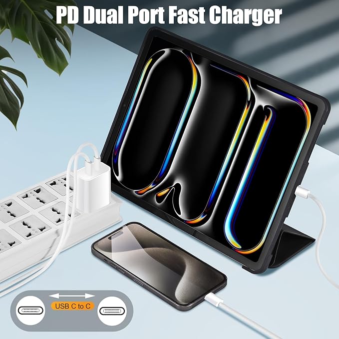 iPhone 16 15 Charger Fast Charging, 6FT Woven USB C Charger Fast Charging Cord - Image 5