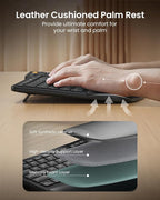 ProtoArc Backlit Bluetooth Ergonomic Keyboard, EK01 Plus Full Size Wireless - Image 6