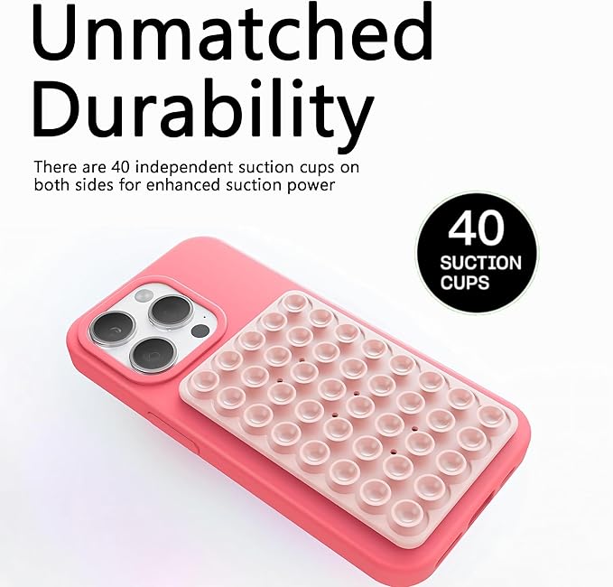 Silicone Double-Sided Suction Phone Grip Detachable Mount - Image 4