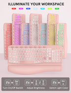 SABLUTE Ergonomic Wireless Keyboard and Mouse Combo - Image 3