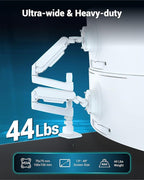 Dual Monitor Arm for 13-49 Inch Ultrawide Screens, Heavy Duty Monitor Mount for - Image 2