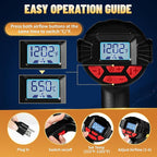 TECKWRAP Heat Gun 2000W with LCD Display, Adjustable Hot Air Gun - Image 5