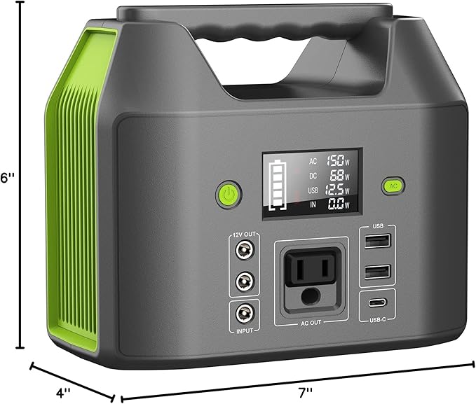 Portable Power Station 150W 155Wh, EnginStar Power Bank - Image 8