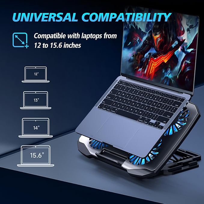 AIMIUZI Laptop Cooling Pad, Gaming Laptop Cooler - Image 6