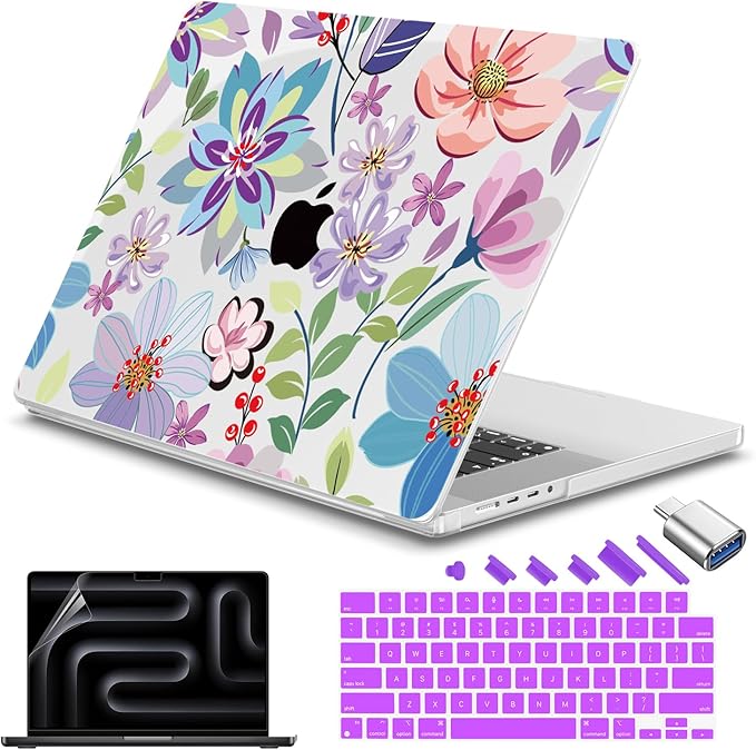 Teryeefi for MacBook Pro 14 inch Case M4 M3 M2 M1 Model A3112 A3185 A3401 A2918 by Teryeefi