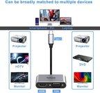 USB C to HDMI VGA Adapter, USB Type C to VGA HDMI Thunderbolt 3 VGA Adapter - Image 5