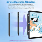 iPad Stylus Pencil with Magnetic Attachment, USB-C Faster Charge, Tilt - Image 6