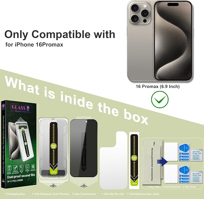 9H Tempered Glass, Full Coverage, Anti-Fingerprint, Auto Dust Removal, - Image 6